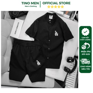 Bộ thể thao nam Adidas mùa hè thun lạnh Hàng Cao Cấp Tino TM10 Đồ bộ nam hàng hiệu cộc tay chất mát phom chuẩn 2023