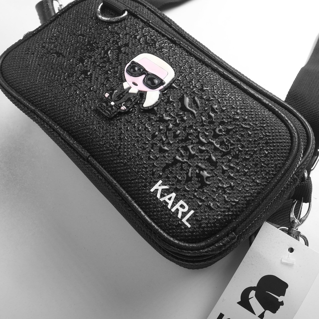 Túi chéo nam Karl nhiều ngăn (21cmx14cm) - BM BAG