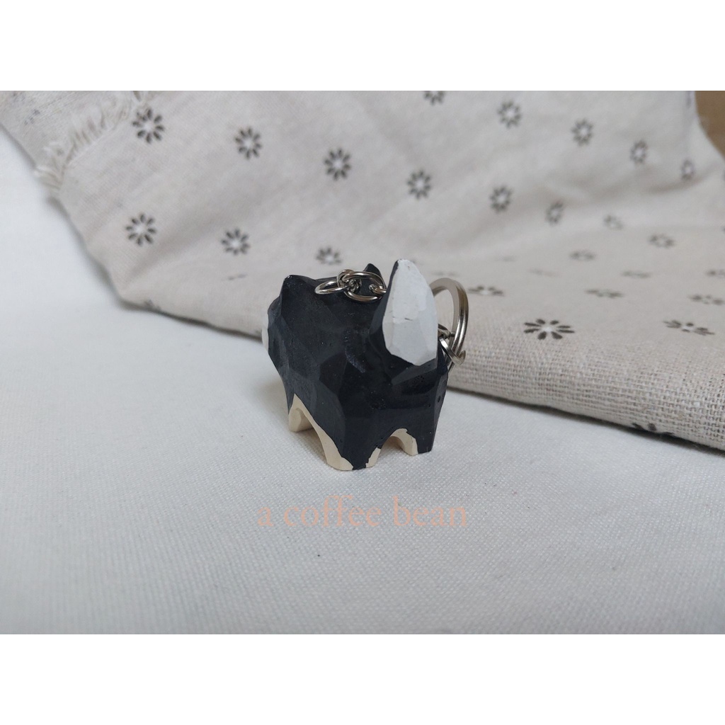 Móc khóa khắc gỗ thủ công chó SHIBA và HUSKY siêu cấp cute