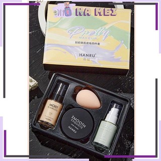 Set 4 món trang điểm hanru cơ bản tiện dụng