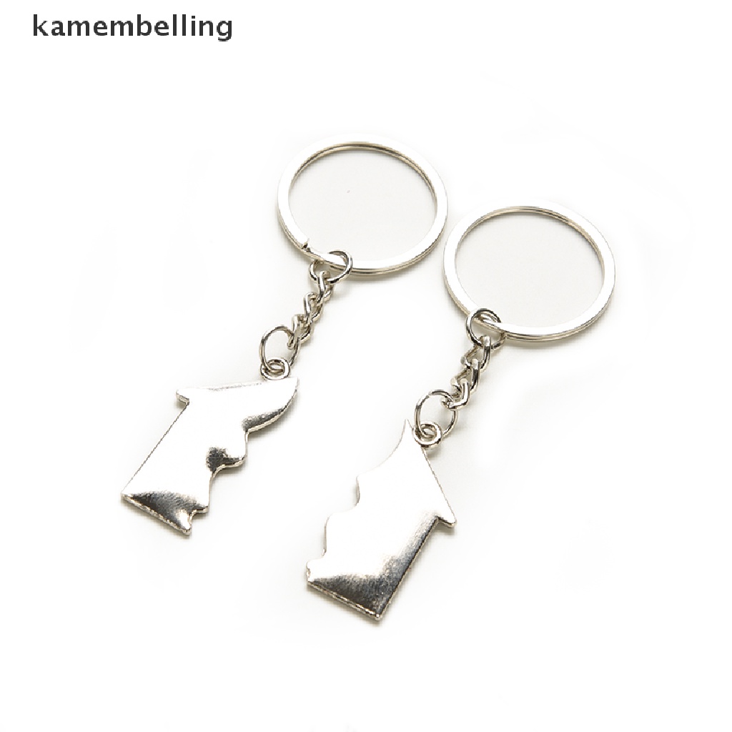 Kamembelling Set 2 Móc Khóa Hình Ngôi Nhà Đáng Yêu