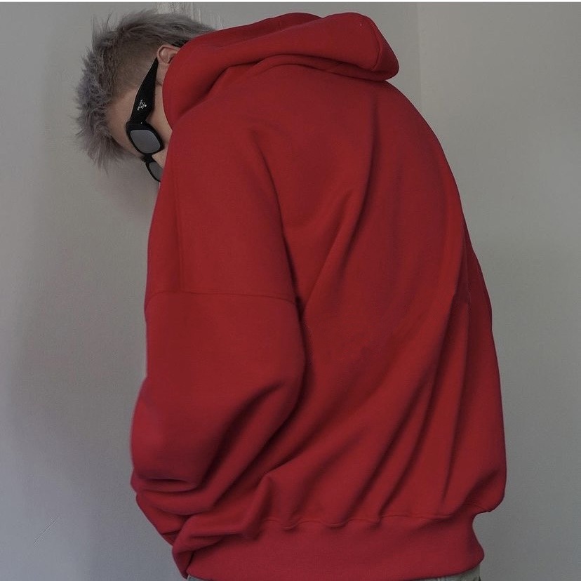 Áo hoodie trơn unisex ullzang nỉ ngoại local brand MOUTEE - Áo khoác nỉ trơn unisex 7 màu có form rộng XL - MOUTEE.SG