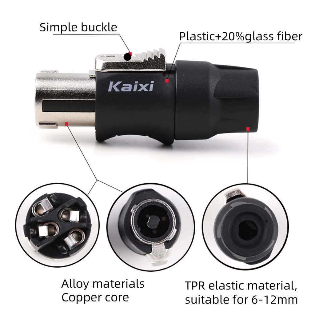 Phích Cắm Loa Bằng Đồng Nguyên Chất 4 Lõi 4 Pin Chuyên Dụng