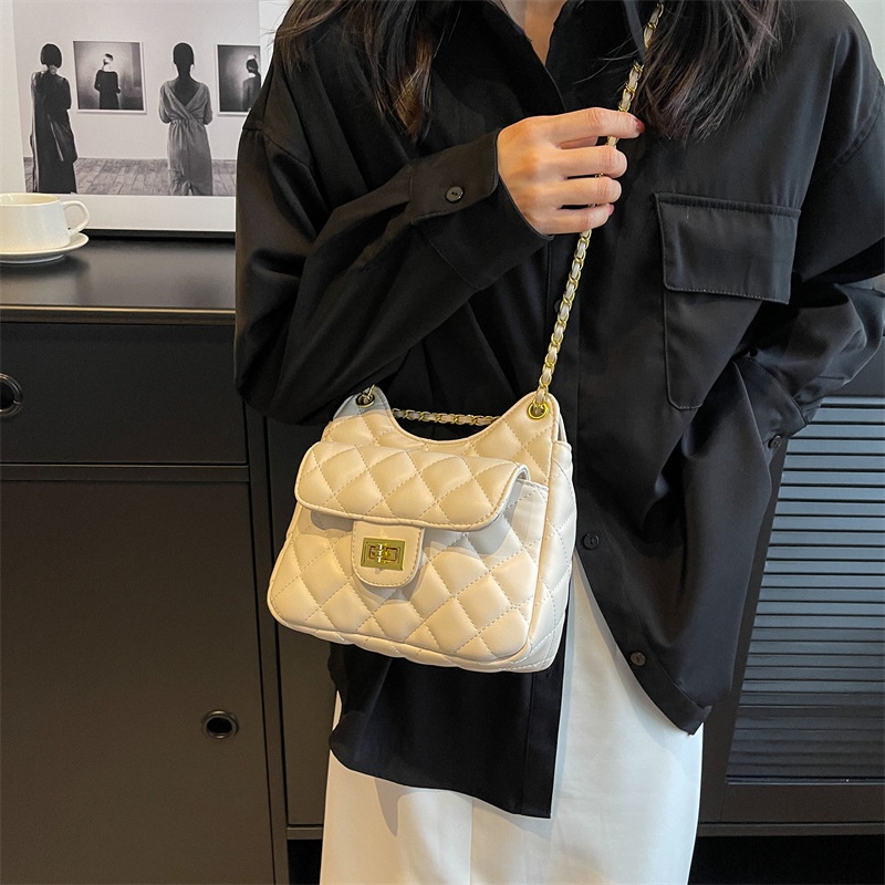 Fanli Túi Đeo Chéo Dây Xích Hình Thoi Phong Cách Hàn Quốc Cổ Điển Thời Trang Cho Nữ 2023