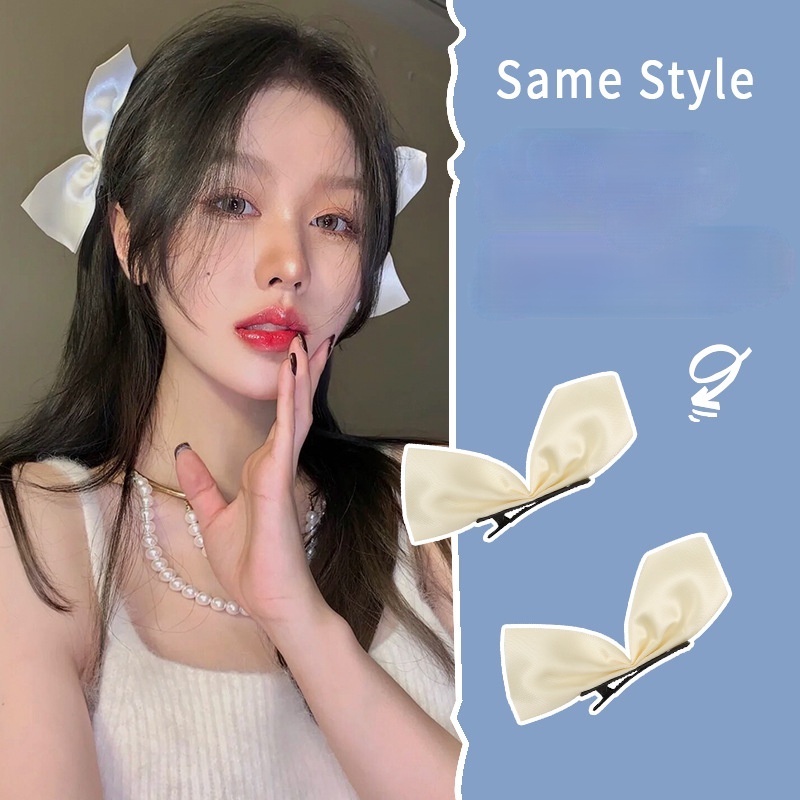 Bộ 2 Kẹp Tóc Nơ 3D Lãng Mạn Phong Cách Hàn Quốc