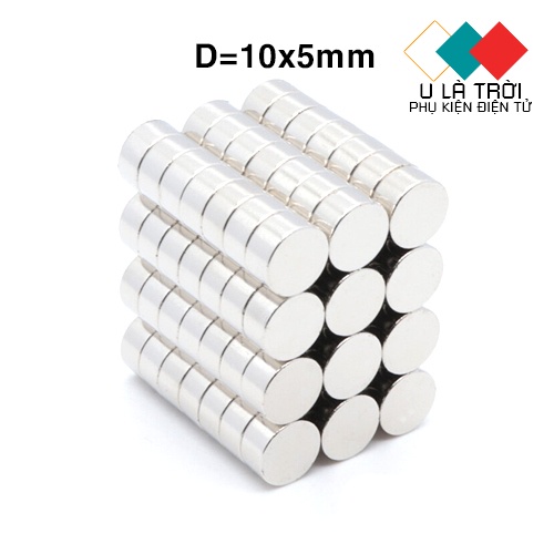 Nam châm đất hiếm 10x5mm từ tính mạnh