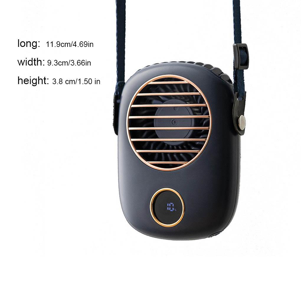 Quạt Làm Mát Đeo Cổ 3 Tốc Độ Tùy Chỉnh Nhỏ Gọn Tiện Dụng Mang Theo Du Lịch / Cắm Trại / Dã Ngoại