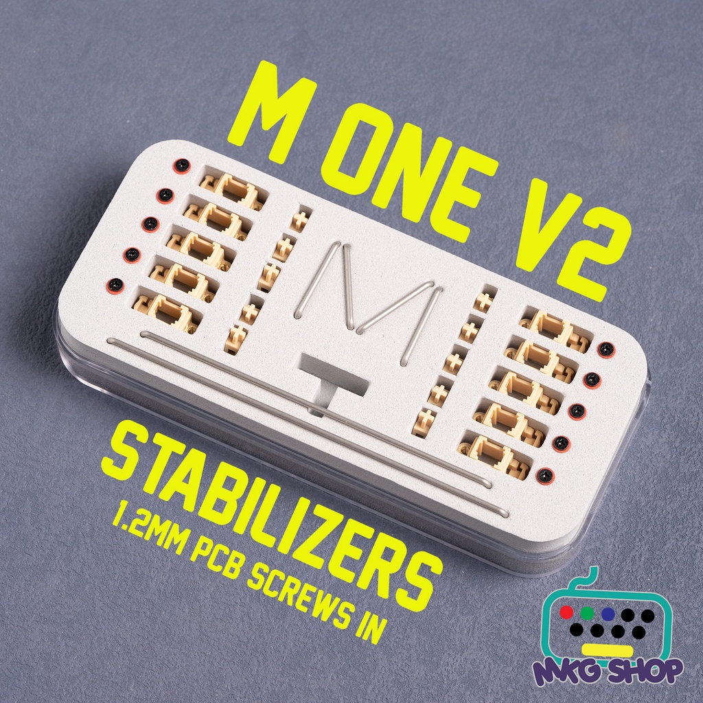Stab M ONE V2 cho mạch 1.2mm, bàn phím cơ, pcb stab screw in