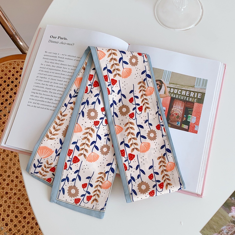 Khăn Quàng Cổ Đa Năng In Họa Tiết Hoa Phong Cách Vintage