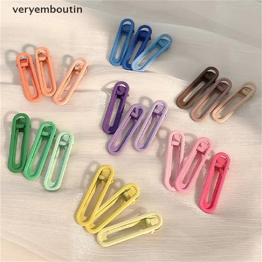 Bộ 3 Kẹp Tóc Màu Sắc Ngọt Ngào Thời Trang Cho Nữ