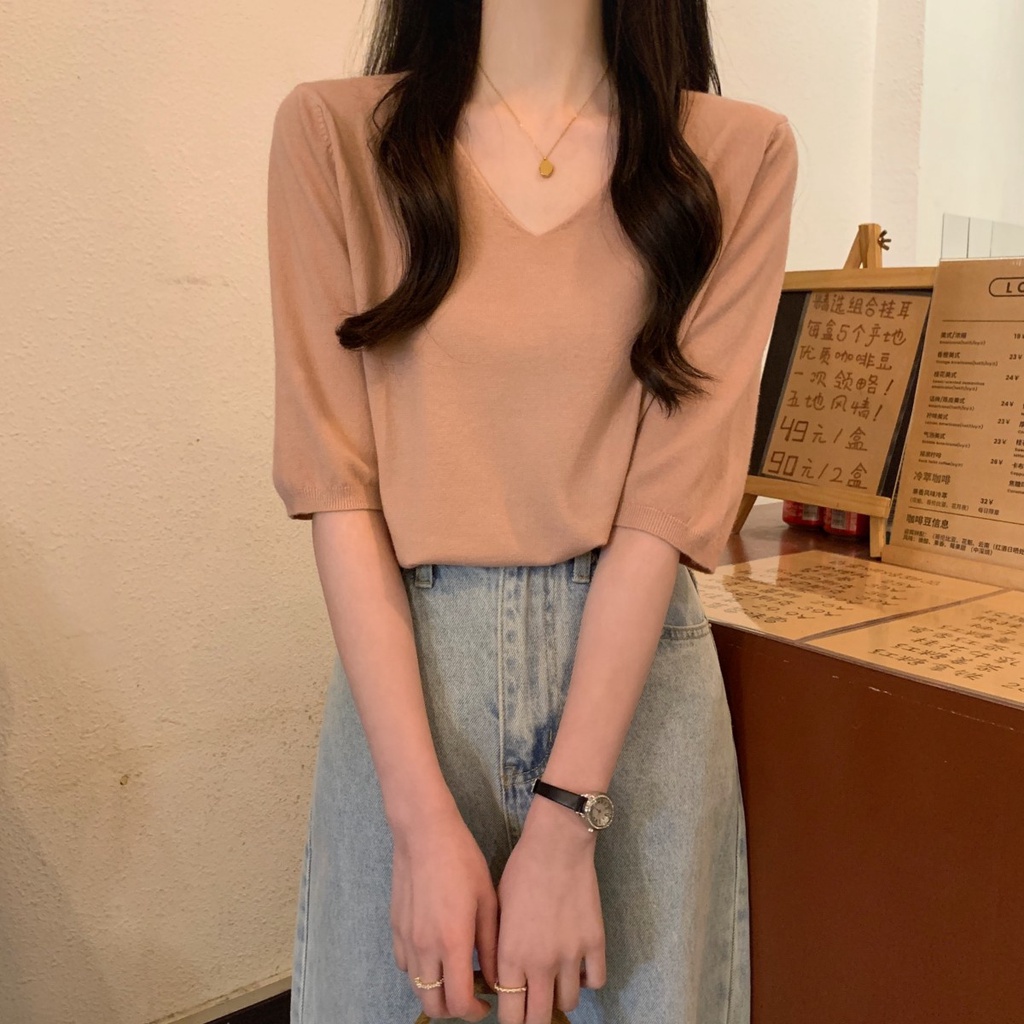 Áo Thun Tay Ngắn Nhiều Màu Sắc 49163