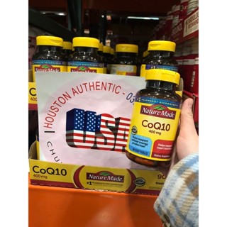    ĐỦ BILL STORE + AIR  Viên Uống Bổ Tim Mạch ngừa Đột Quỵ CoQ10 400mg Nature Made hộp 90 viên _ Live mua hàng tại Mỹ 