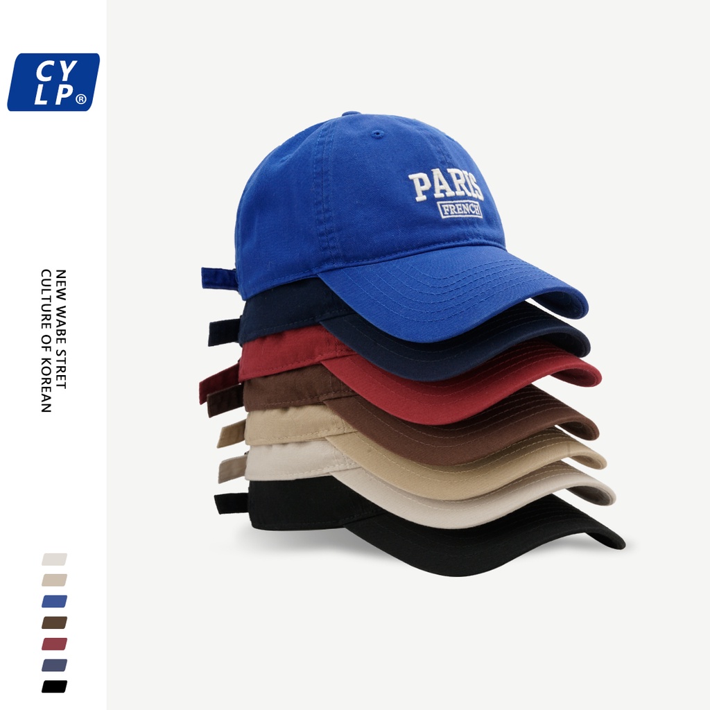 Mũ Lưỡi Trai Thêu Chữ Phong Cách Hàn Quốc Thời Trang Cho Cặp Đôi