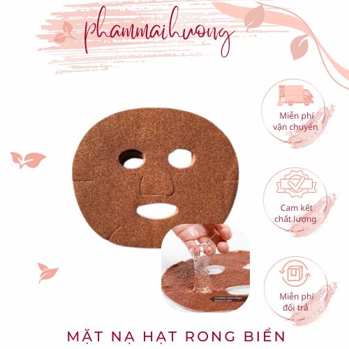 Mặt nạ hạt RONG BIỂN dưỡng sáng, ẩm, mịn da nâng tone da