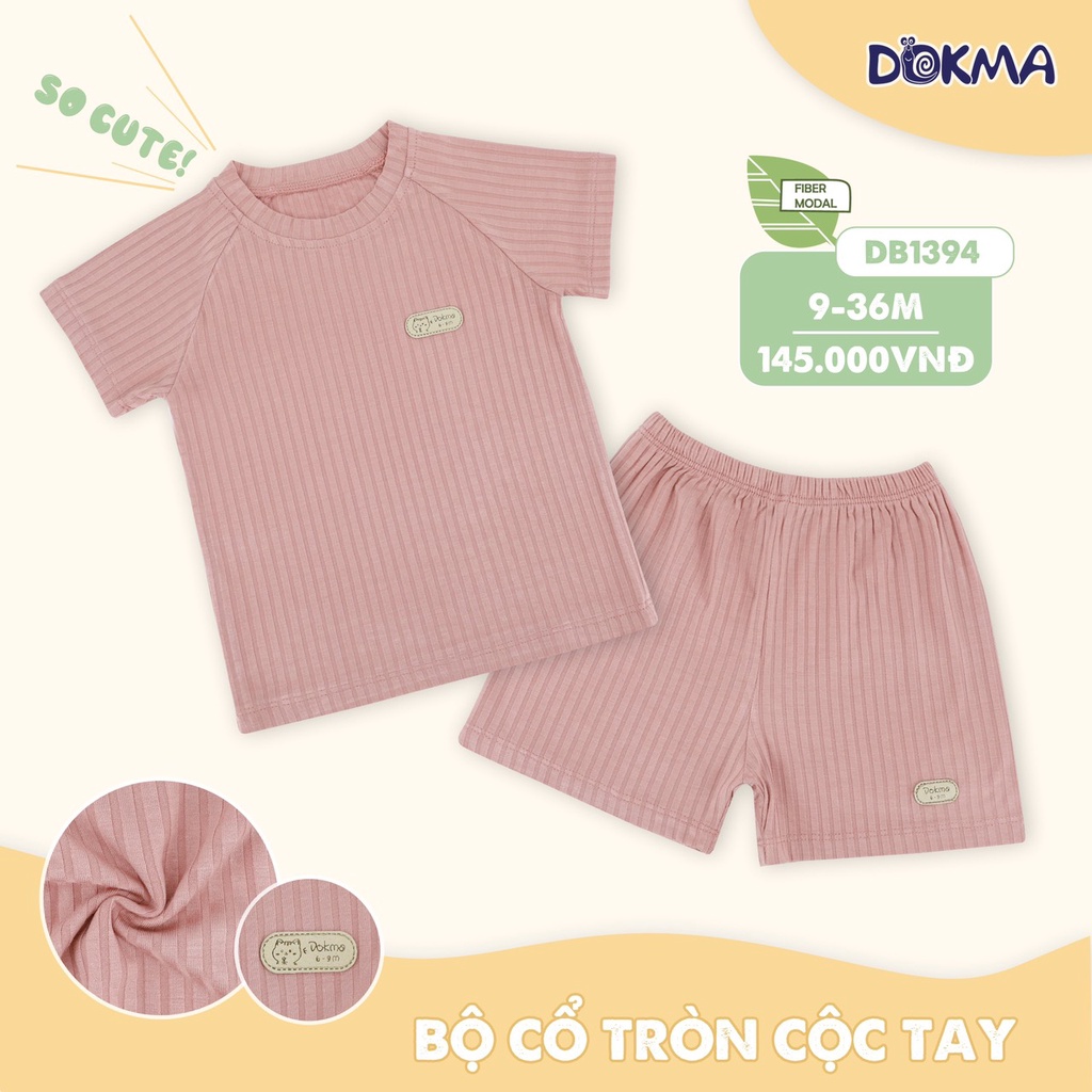 Bộ cổ tròn cộc tay Dokma DB1394