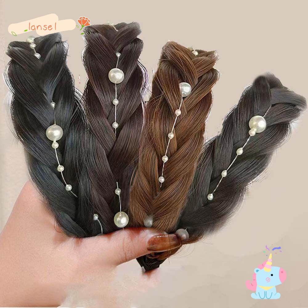 Băng Đô Tóc Giả Bản Rộng Chống Trượt Phong Cách Hàn Quốc Thời Trang Cho Nữ