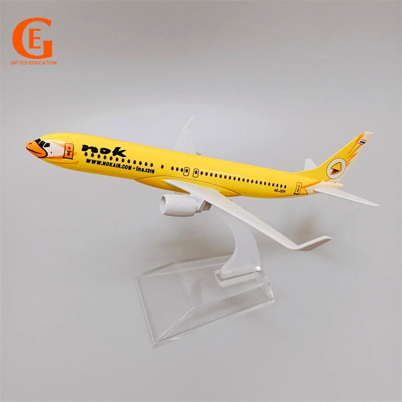Air NOK Boeing 737 Mẫu Máy Bay Thái Airways Chim Vàng B737 Diecast Máy Bay Mô Hình Máy Bay