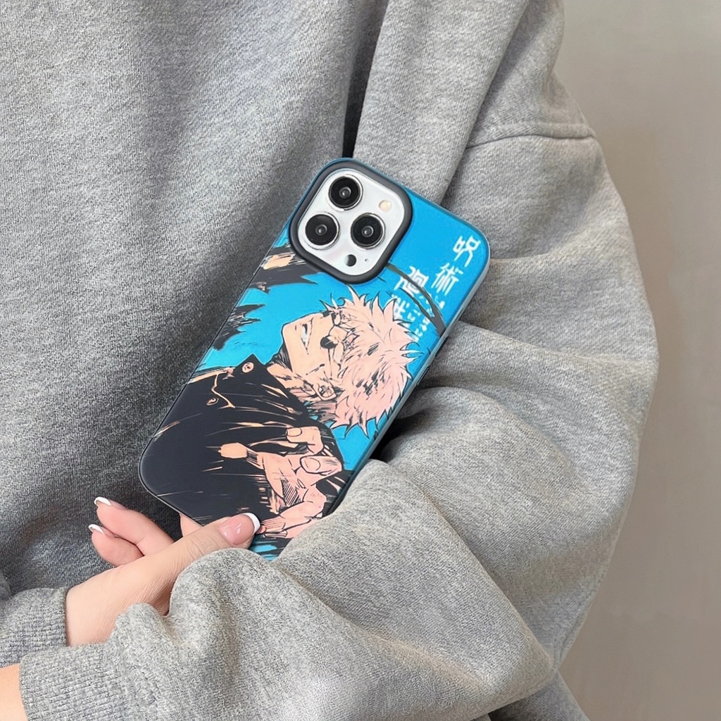 Ốp Điện Thoại TPU Chống Sốc Màu Laser In Hình Anime Jujutsu Kaisen Cho iPhone 14 Pro Max 13 Pro Max 12 Pro Max 11 Pro Max