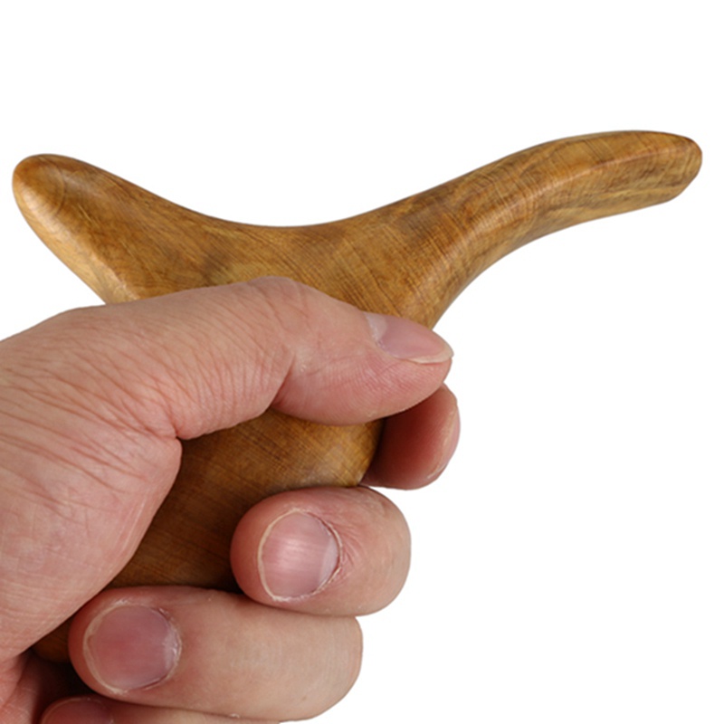 Dụng Cụ Mát Xa Chân / Cổ / Cơ Thể Bằng Gỗ Hình Tam Giác Giúp Lưu Thông Máu Và Đốt Cháy M