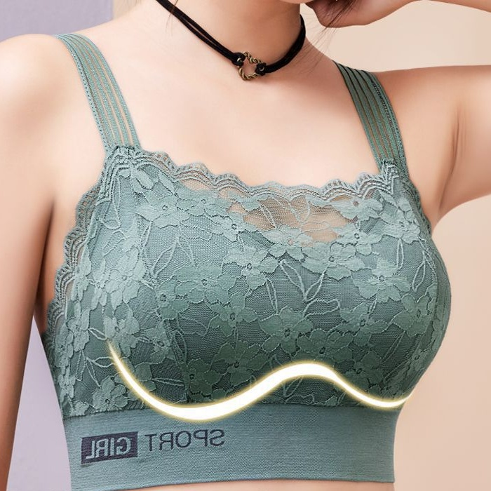 Áo Ngực Thể Thao Không Đường May Mềm Mại Thoáng Khí Có Mút Nâng Ngực Tháo Rời Được Dành