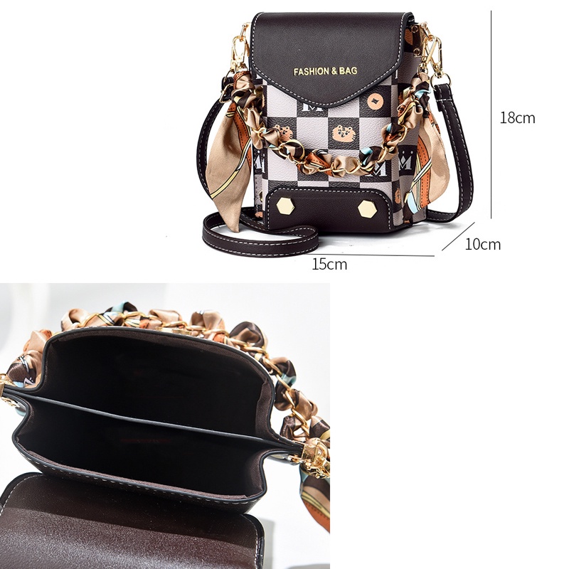 Túi Xách Đựng Điện Thoại Sức Chứa Lớn Thiết Kế Hai Ngăn Đơn Giản Thời Trang Cho Nữ