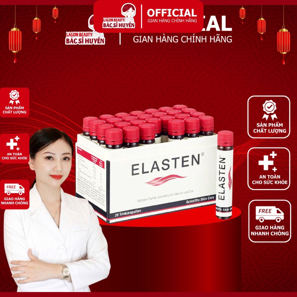 Collagen Elasten Giúp Da Căng Mịn, Chống Lão Hóa, Tóc Chắc Khỏe - Collagen Số 1 Tại Đức