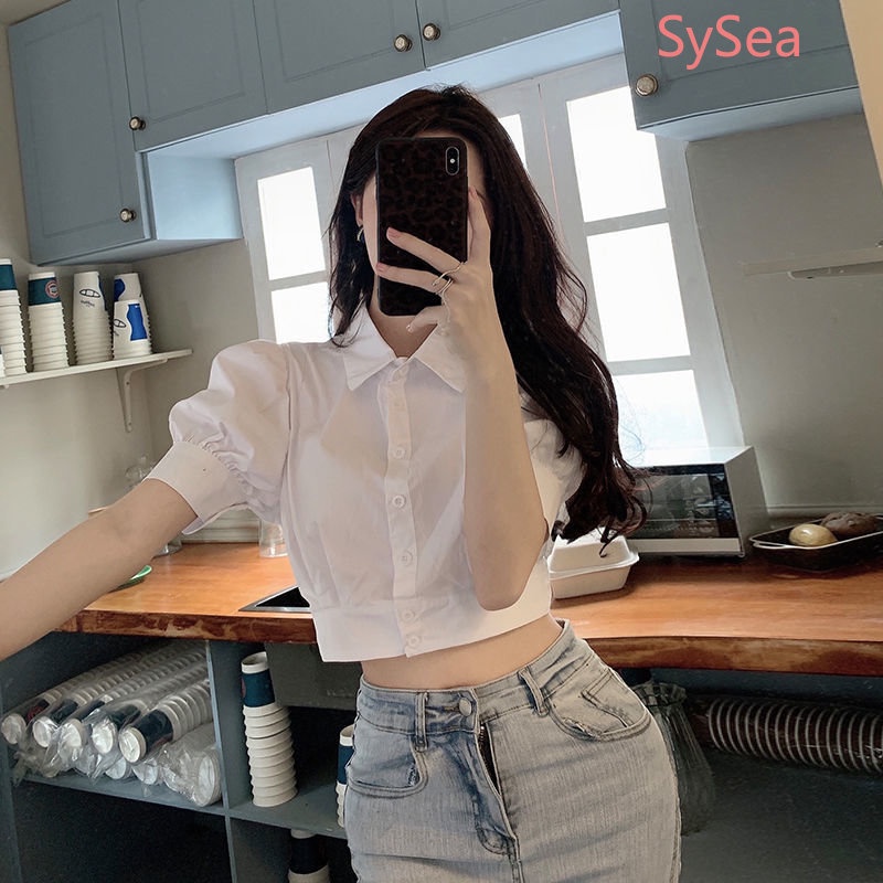 Áo Kiểu Tay Phồng Thời Trang Mùa Hè Hàn Quốc Cho Nữ