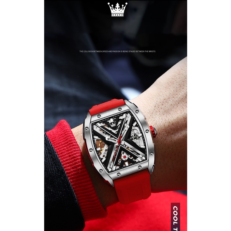 Đồng hồ nam cao cấp Olevs máy cơ size 41x40mm,chống nước 30m,bảo hành toàn quốc 12 tháng chính hãng Olevs