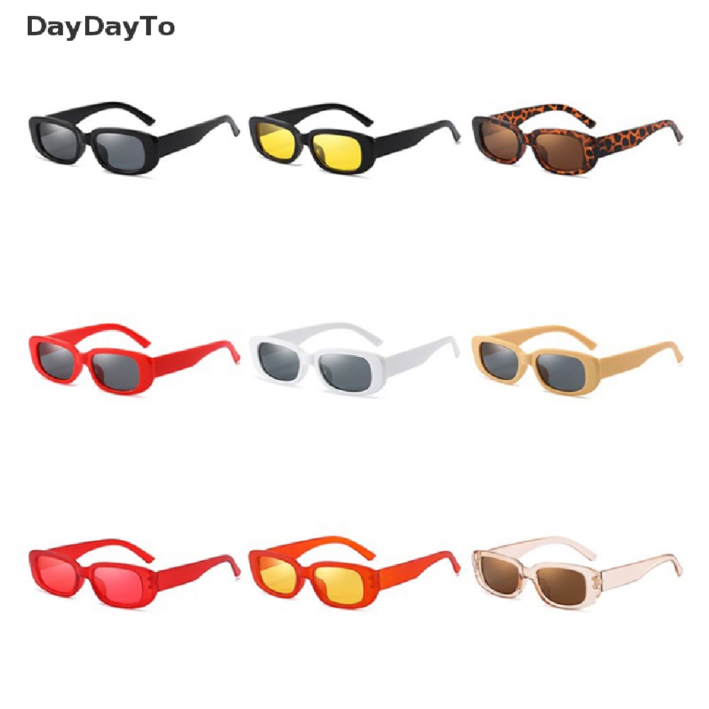 Kính Mát Thời Trang Gọng Chữ Nhật Phong Cách Vintage