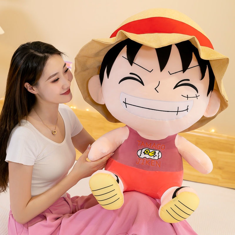 Thú Nhồi Bông Hình Nhân Vật Luffy Trong Phim Hoạt Hình One Piece