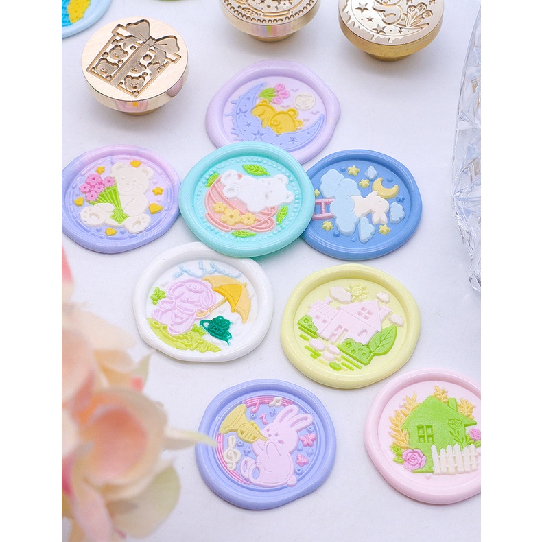 Con Dấu Niêm Phong Bì Thư Bằng Đồng Họa Tiết Độc Đáo