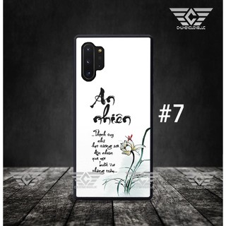 Ốp lưng SAMSUNG NOTE 10 - NOTE 10 PLUS Thư pháp bằng kính