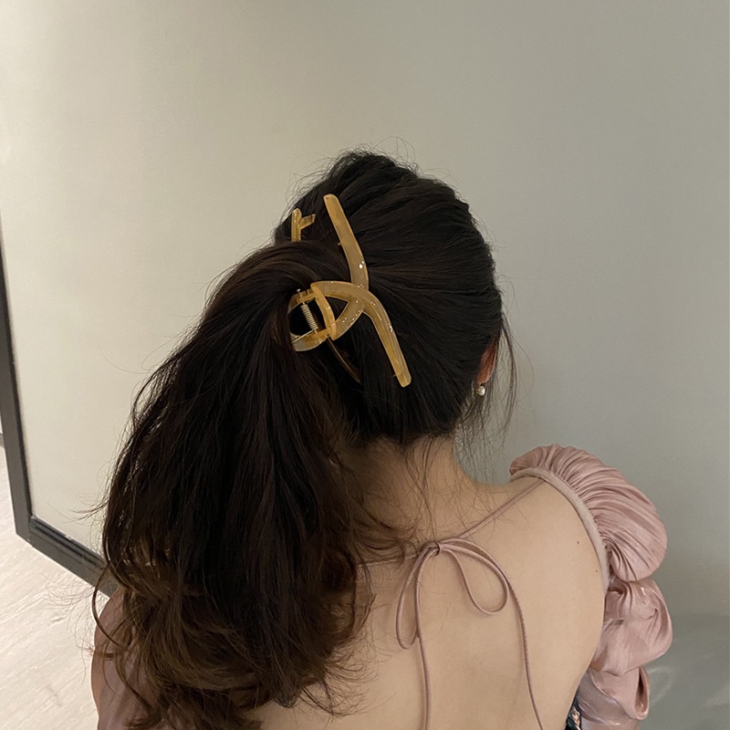 Kẹp Tóc Hình Cá Mập Dạng Thạch Cao Cấp Cho Nữ