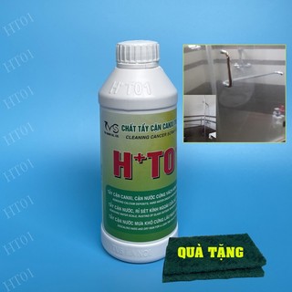 Tẩy cặn canxi trên kính HT01