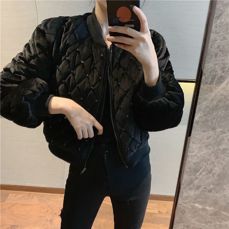 ÁO KHOÁC BOMBER QUẢ TRÁM CHẤT NHUNG QUẢNG CHÂU KÈM HÌNH THẬT - Quảng Châu