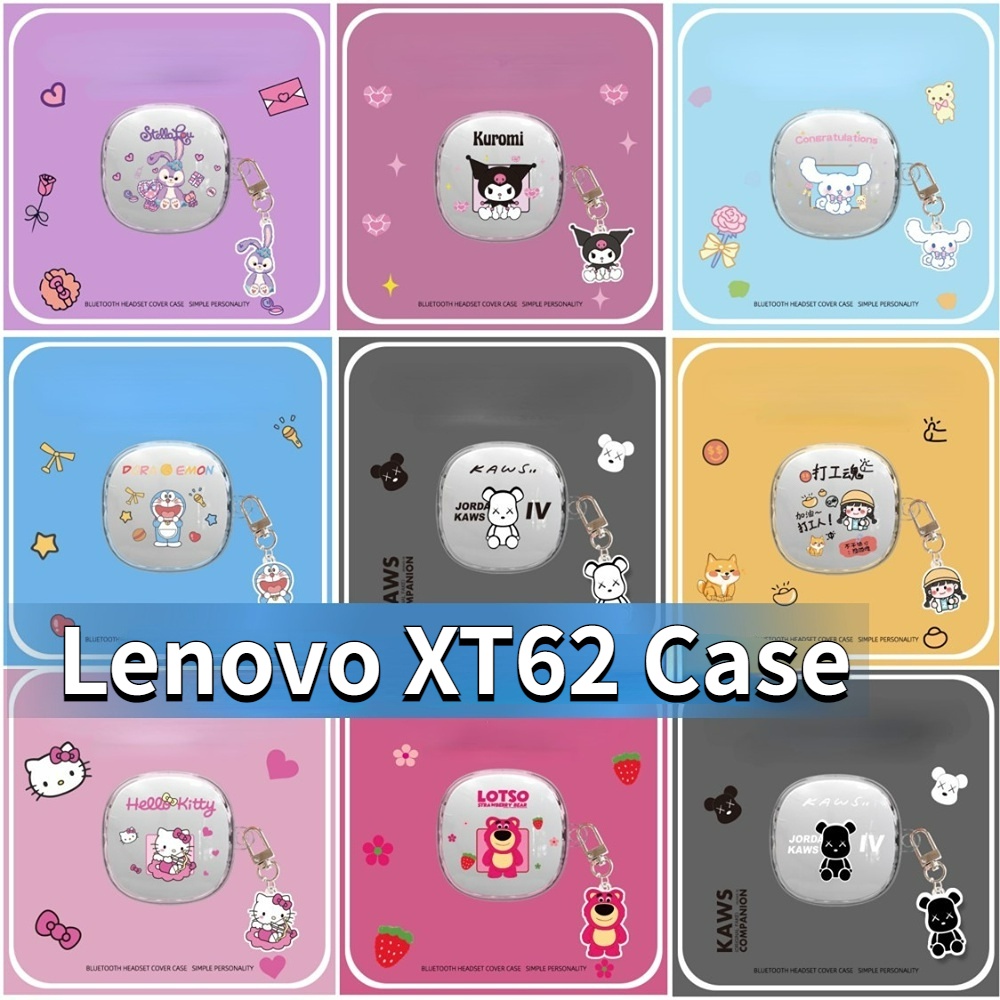 【imamura】Lenovo XT62 Case Lenovo XT62 ốp tai nghe Vỏ Bảo Vệ Hộp Sạc Tai Nghe Hình Kuromi & Bear Dễ Thương