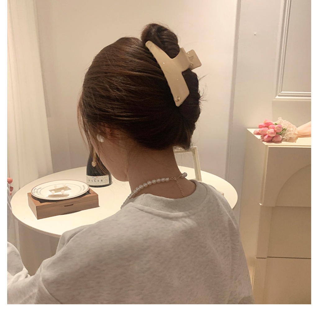 Kẹp Tóc Thời Trang Hàn Quốc Chất Liệu acrylic Phong Cách retro