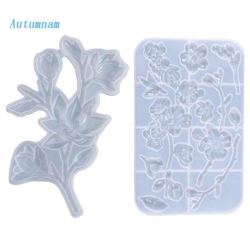 Khuôn Silicone Đúc Vật Liệu Epoxy Hình Hoa 3D Treo Tường Trang Trí