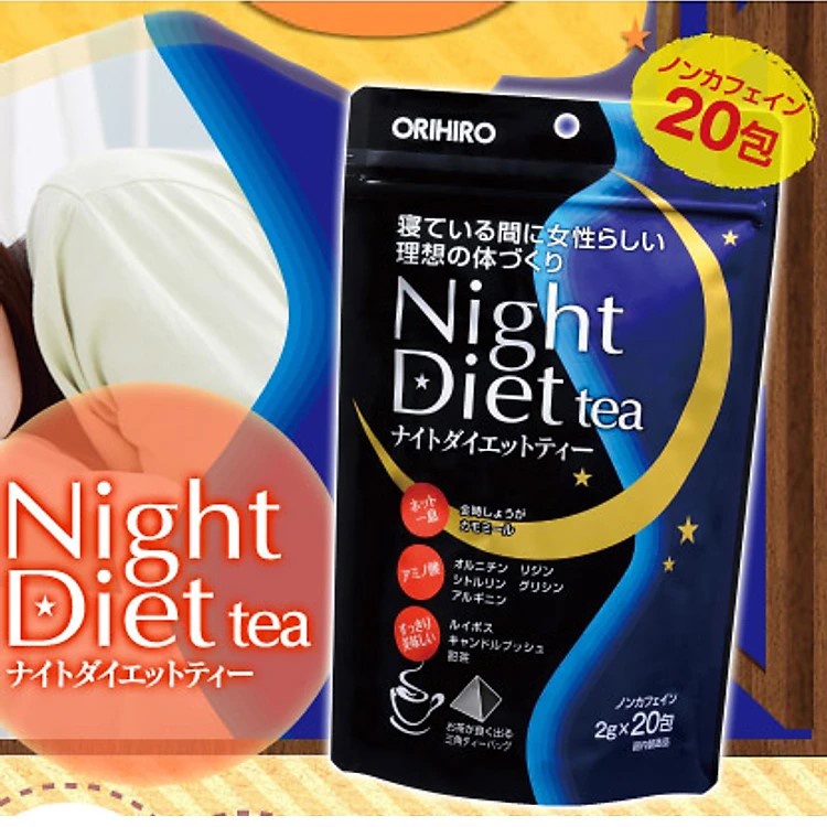 Trà giảm cân Night Diet Tea Orihiro 20 gói/túi và 24 gói/túi