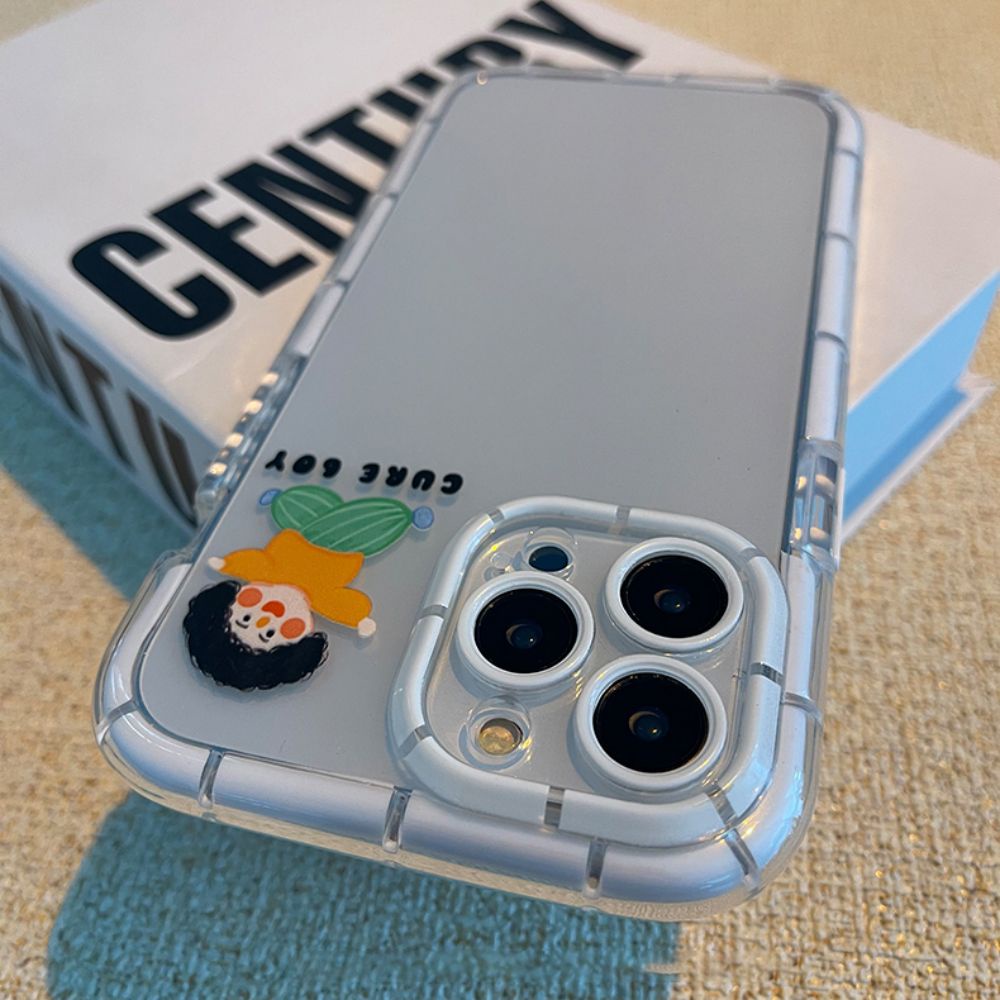 Ốp Điện Thoại TPU Mềm Chống Sốc Màu Dạ Quang Dễ Thương Cho IPhone 11 12 13 14 Pro Max