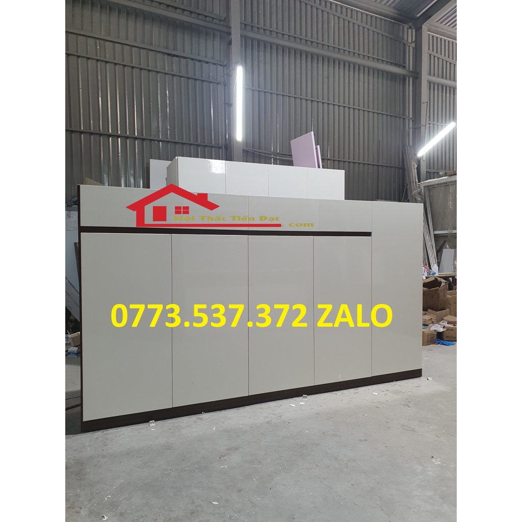 Tủ giày dép 5 cánh cửa mở nhựa cứng cao cấp Ecoplast ,Khung đen cánh trắng mẫu đặt theo yêu cầu siêu bền new