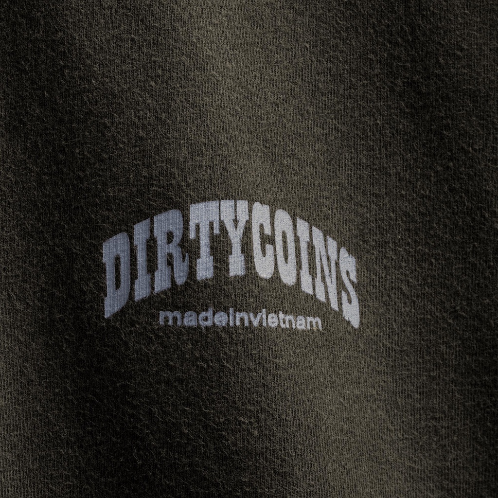 Áo thun DirtyCoins Arc Logo Wash T-shirt - Brown