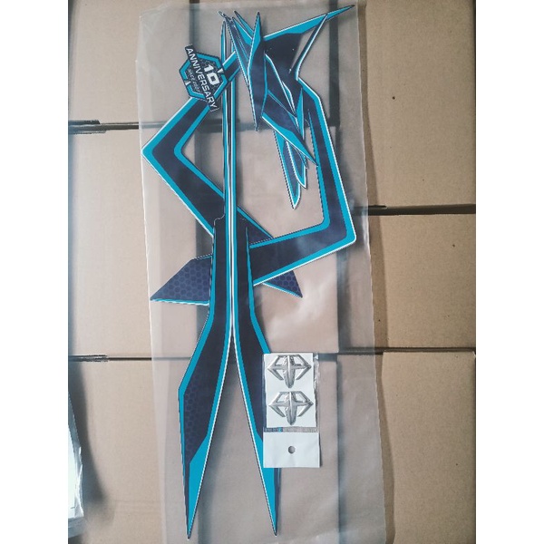Bộ tem Airblade 2018 màu xanh đen 3 lớp