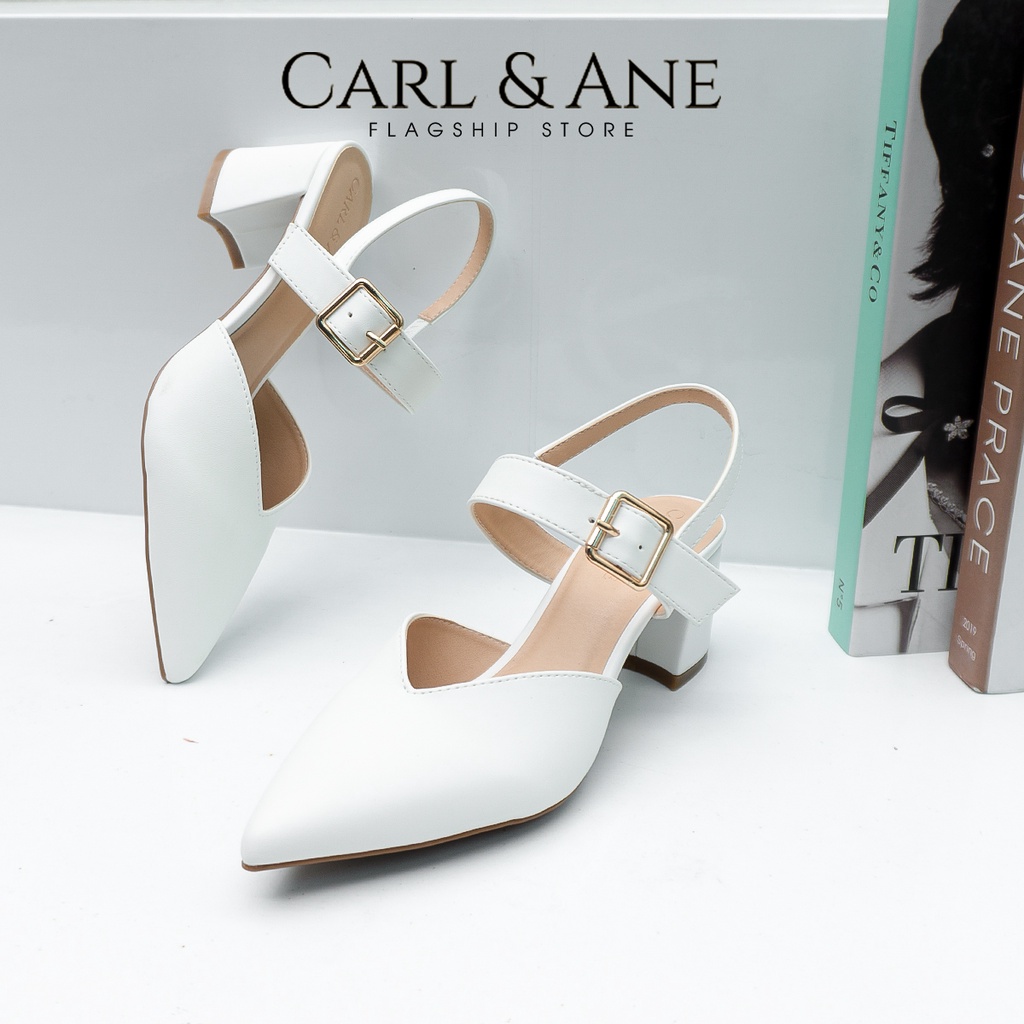 Carl & Ane - Giày cao gót bít mũi kiểu dáng Hàn Quốc màu đen _ CL018