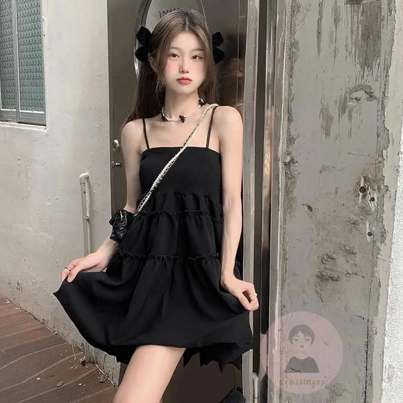 Đầm Hai Dây Hở Lưng Màu Sắc Thời Trang Cho Nữ