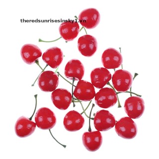 Set 10 quả cherry giả mini trang trí nhà bếp