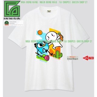 Áo Thun Thỏ Bảy Màu Và Én From Rộng Nam Nữ Vải Thái Dầy Dặn S447 Greenshopct
