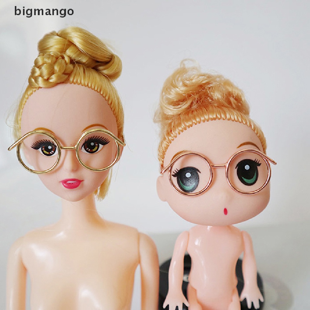 Kính Mắt Gọng Nhựa 3.5cm Trang Trí Nhà Búp Bê