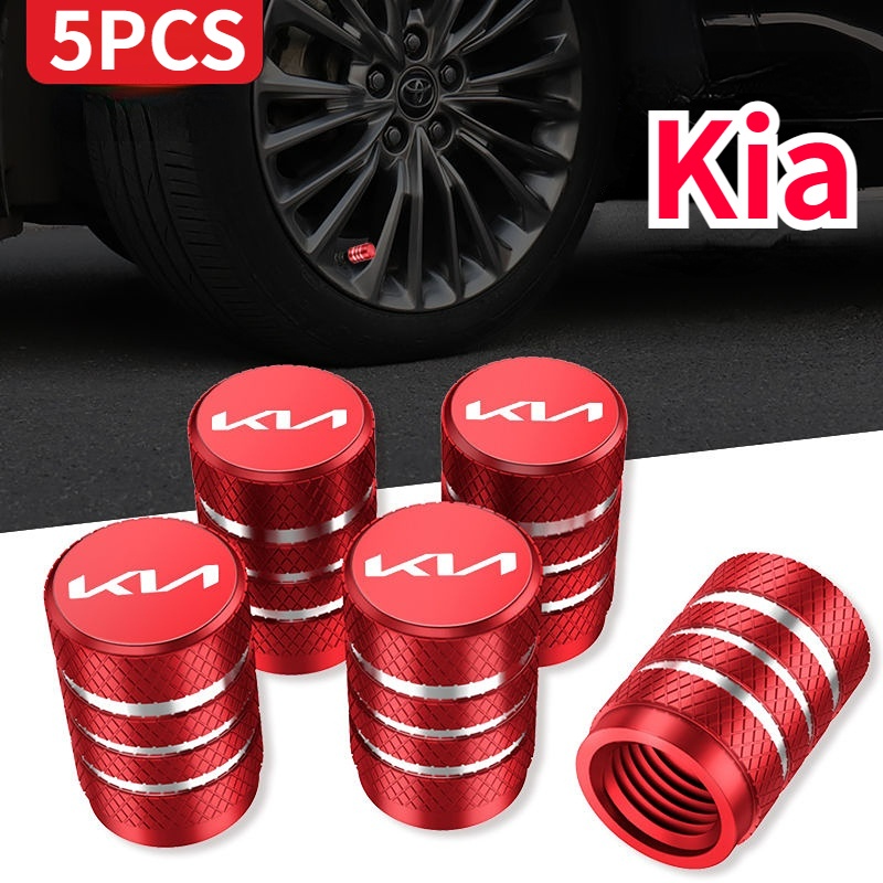 Bộ 5 Nắp Van Lốp Xe Hơi KIA KX3 / 5 / 7 Stonic Sportage Roi Forte K3K5K7