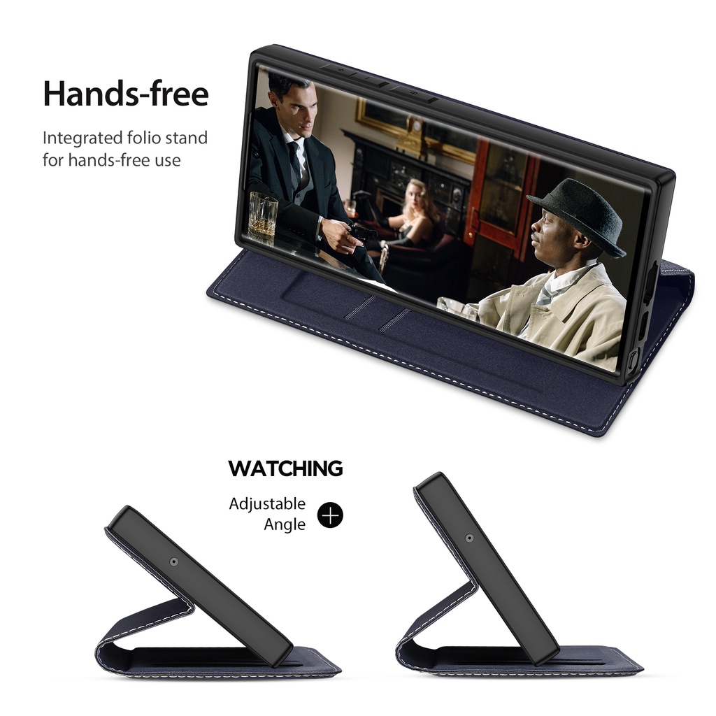 DUX DUCIS Samsung Galaxy A34 5G A54 A14 LTE S23/S23 +/S23 Ultra Bao Da Điện Thoại Ốp Dạng Ví Sang Trọng